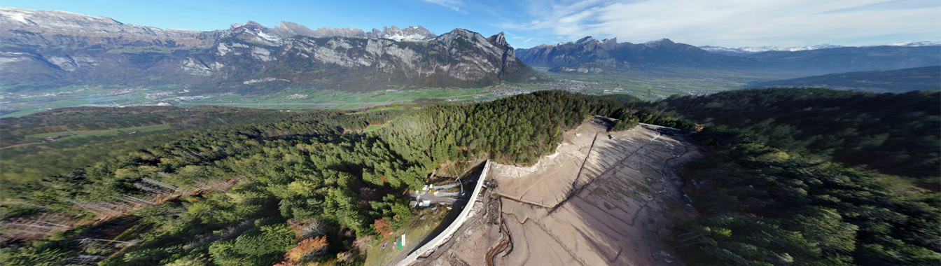 360° Drohnenpanorama Chapfensee