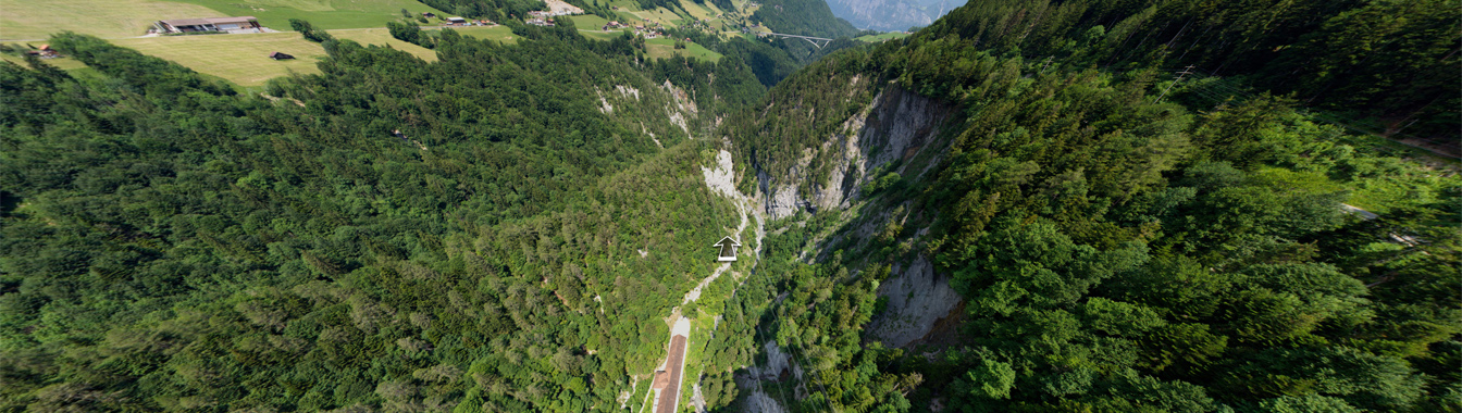 360° VR Tour Drohnenpanoramen Altes Bad Pfäfers